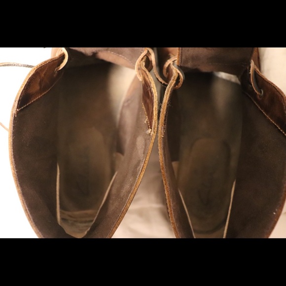 Clark’s Brown Leather Bushacre Chukka Boots Shoes